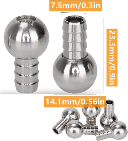 4-Pack Stainless Steel Foam Cannon Straw Weights | Replacement Sinkers & Dip Tube Heads, For Pressure Washer Foam Cannons, Car Foam Blasters & Snow Foam Lances