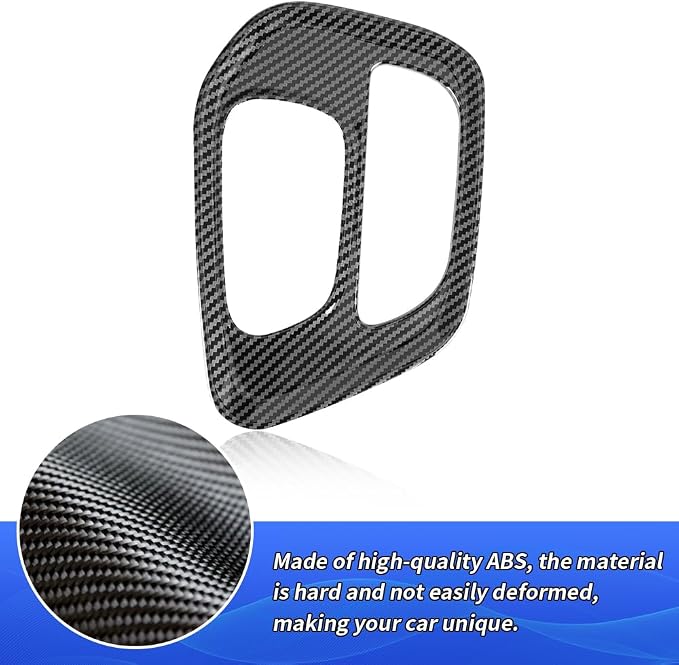 Car Central Control Gear Shift Panel Trim Cover for Dodge Challenger 2015 2016 2017 2018 2019 2020 2021 2022 2023 Auto Interior Decorations Accessories Center Console Carbon Fiber Style Kit