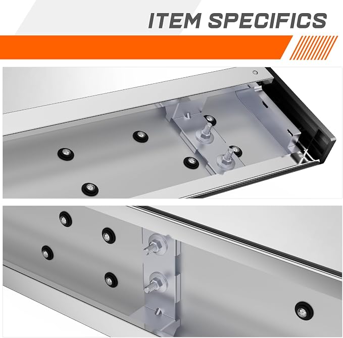PM PERFORMOTOR 6.5" Running Boards Compatible with 2020 2021 2022 2023 2024 2025 Ford Explorer Lincoln Aviator, Pair of Stainless Steel Side Rails Step Bars with 6 Pcs Brackets, Polished Chrome