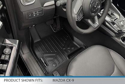 SMARTLINER 3 Row Floor Mat Liner Set Compatible with 2016-2023 Mazda CX9