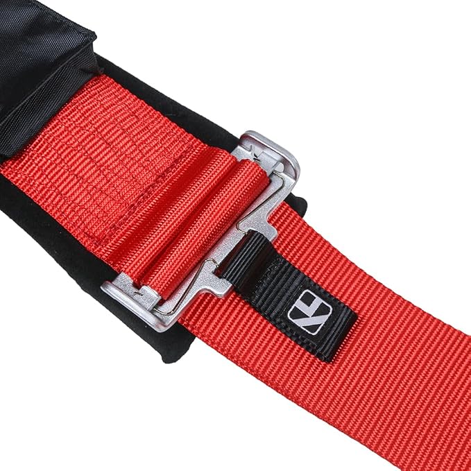 Kyostar 4 Point Harness Set 3 Inch with Ultra Soft Heavy Duty Shoulder Pads (8163 Red)
