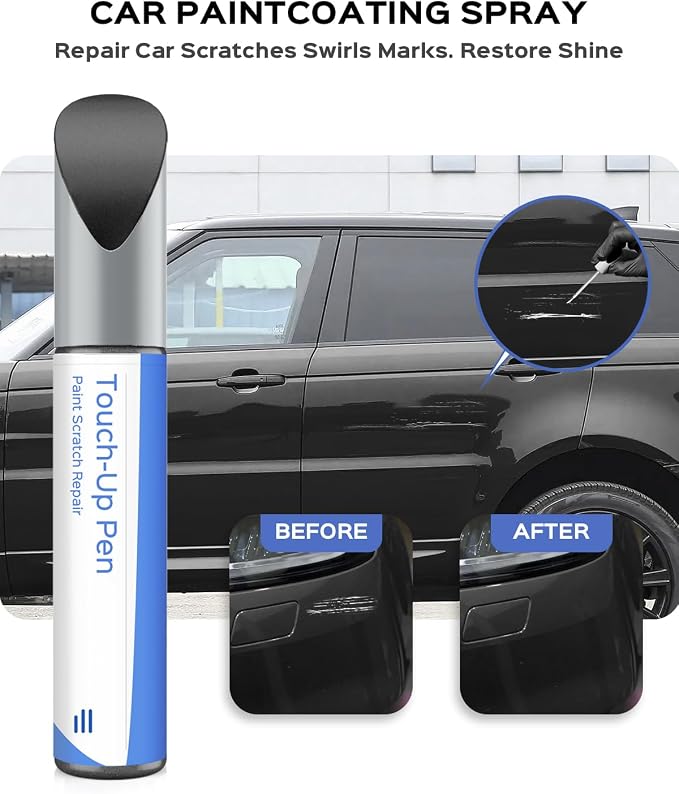 Carpathian Gray Metallic(2204/LKT/1AU) Touch Up Paint Compatible with Land Rover Exact Match Chips and Nicks Touch Up