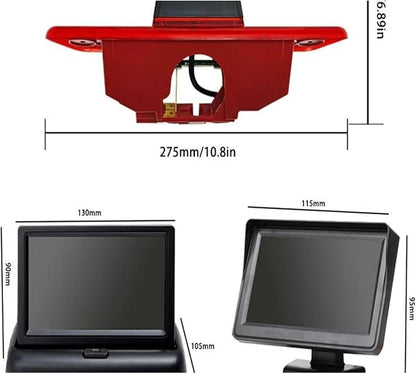 Reversing Camera Kit Compatible with Citroen for Jumpy 2007-2016 with 4.3-inch Monitor Reverse Camera(Desktopdisplay)