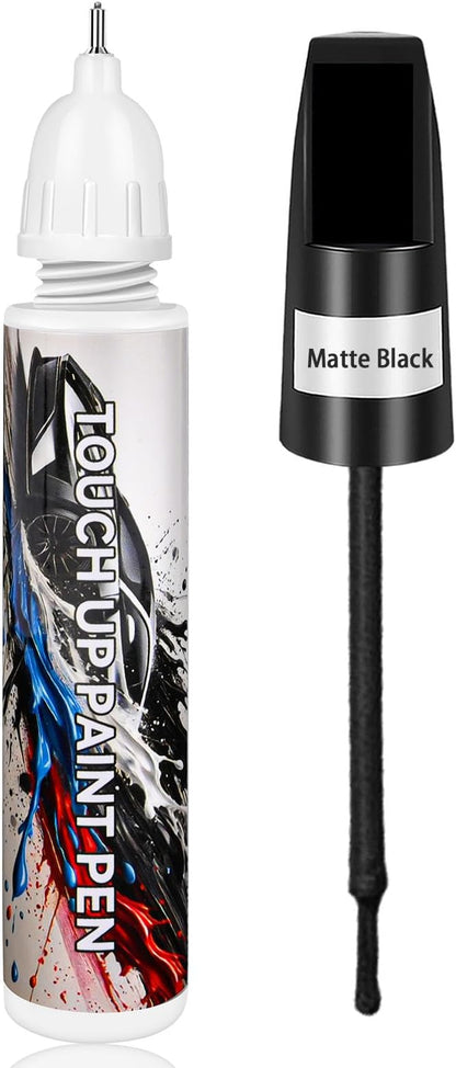 Matte Black Touch Up Paint for Cars, Car Paint Scratch Repair, Auto Paint Repair Pen, Professional Automotive Scratch Remover, Color Accurate, Long lasting Adhension, Fast Drying