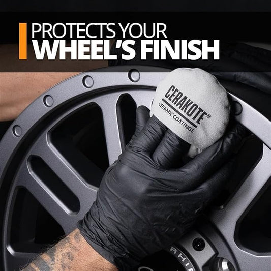 CERAKOTE Professional Ceramic Wheel Coating (30 mL Kit) - Repels Brake Dust - Maximum Gloss and Vibrancy - Professional Level Protecation