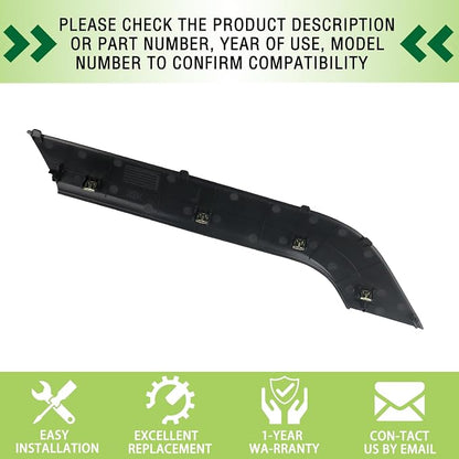 Door Armrest Cover Trim Front Right Passenger Side Door Panel Arm Rest Bezel Synthesis Gray Compatible with 2014-2020 Chevy Silverado GMC Sierra Replaces 23291512