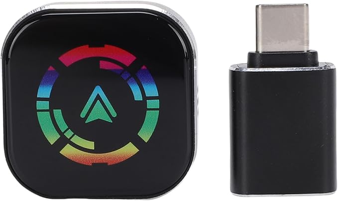 2 in 1 Wireless Android Auto Adapter, Convert Wired to Wireless, Plug and Play Design, Vehicle Mounted Interconnection Box