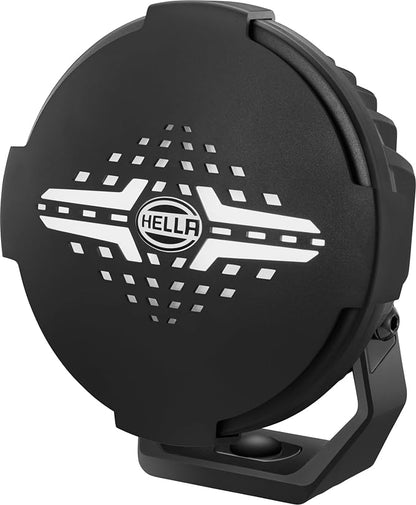 Hella Blade 6-Inch Round LED Off-Road Auxiliary Light Kit – 8,500 Lumens, 2 Lights & Covers for Cars, Trucks, SUVs & ATVs (358228801) | 2-Pack