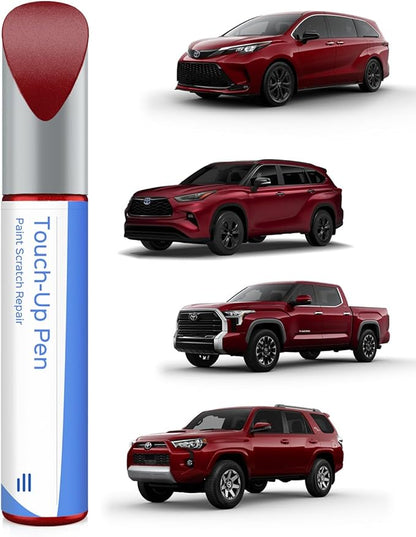 3Q3 Dark Red/Salsa Red Pearl Touch Up Paint Compatible with Toyota Exact Match Chips and Nicks Touch Up