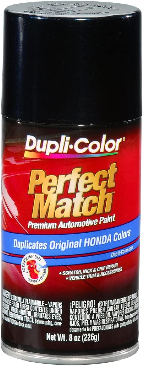 Dupli-Color EBHA09827 Perfect Match Automotive Spray Paint – Honda Nighthawk Black Pearl, B92P – 8 oz. Aerosol Can