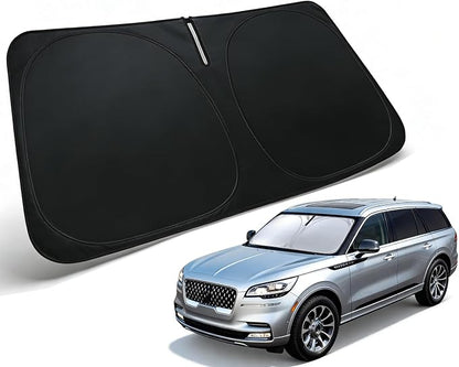 Windshield Sun Shade for 2020-2026 Lincoln Aviator Accessories, Car Front Window Sun Visor Protector & Heat Shield | 240T Sunshade Protection Blocks UV Rays Keep Your Car Cooler