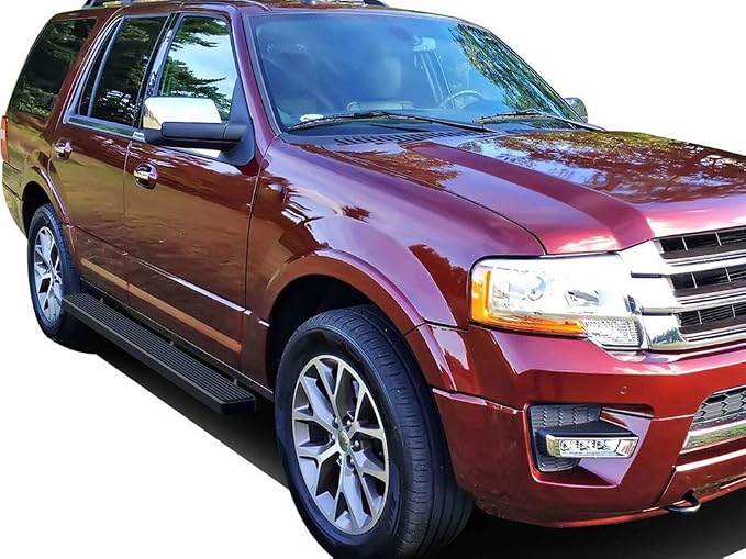 APS Running Boards 5 inches Matte Black Compatible with Ford Expedition 2003-2017 (Exclude EL Model) (Not Fit Funkmaster Flex Edition) Stainless Steel (Nerf Bars Side Steps Side Bars)