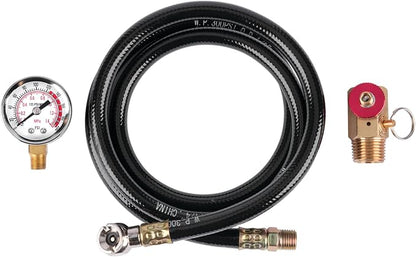 Performance Tool W10058 Air Tank Repair Kit w/Safety Valve, Pressure Gauge and 4 Feet Air Tank Hose Assembly kit for Portable Carry Tank