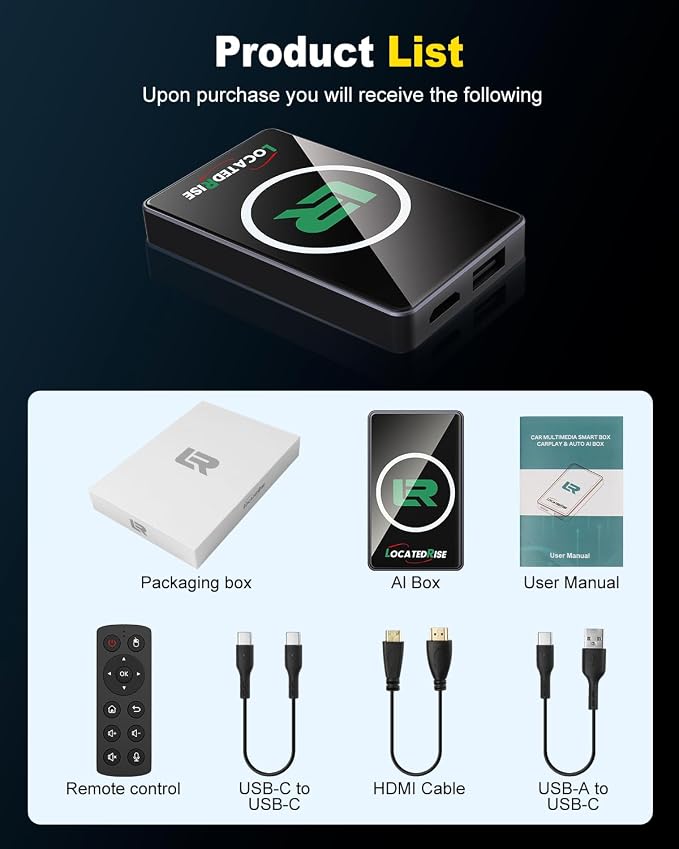 2026 Wireless CarPlay Adapter & Android Auto Wireless Adapter，Magic Box Upgrade Edition (Built-in Cooling Fan), Stream Netflix, YouTube, for Cars with OEM Wired CarPlay/Android Auto