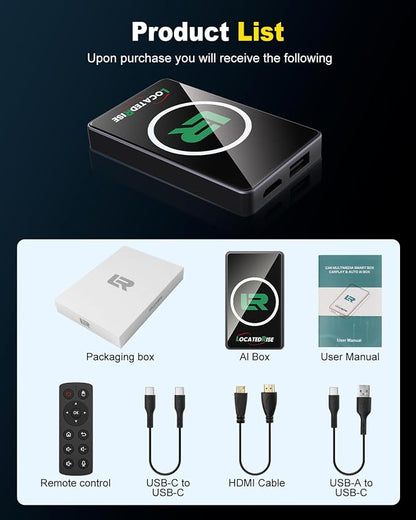 2026 Wireless CarPlay Adapter & Android Auto Wireless Adapter，Magic Box Upgrade Edition (Built-in Cooling Fan), Stream Netflix, YouTube, for Cars with OEM Wired CarPlay/Android Auto