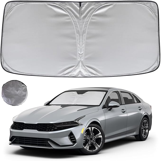 KAYZT Windshield Sun Shade for 2021-2025 2026 KIA K5 GT-Line GT Sedan Foldable Sunshade Front Window Custom Fit Car Accessories