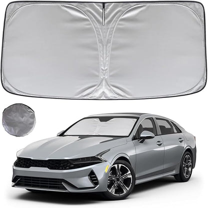 KAYZT Windshield Sun Shade for 2021-2025 2026 KIA K5 GT-Line GT Sedan Foldable Sunshade Front Window Custom Fit Car Accessories