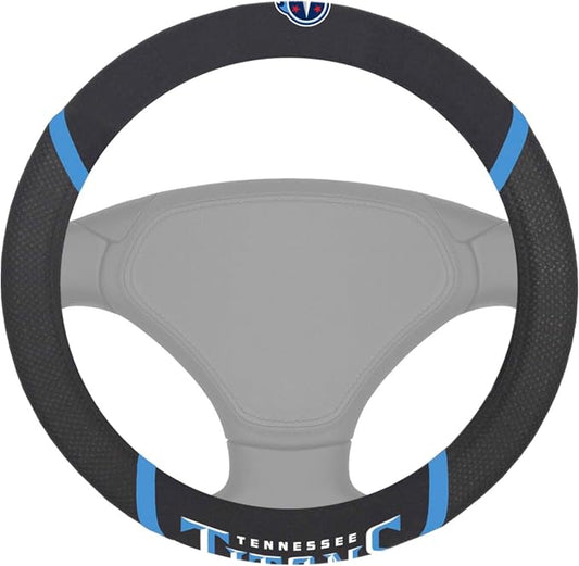 FANMATS NFL Unisex-Adult Embroidered Steering Wheel Cover