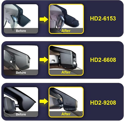 Fitcamx 4K Dash Cam Suitable for BMW X3 X3 M 2018-2024 M40i Sdrive Xdrive30i 30eG01 (HD2-6153), OEM Style, UHD 2160P Video, Built-in WiFi & APP, Loop Recording, G-Sensor, Plug&Play, 64GB Card