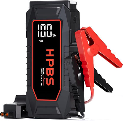 Car Battery Jump Starter, 5500A Peak Jump Starter Battery Pack for Up to All Gas and 10L Diesel Engines, 12V Portable Jump Starter Box with 3.0" LCD Display(Red)