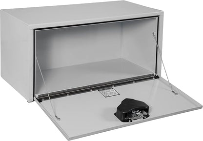 Buyers Products 1702405 White Steel Underbody Truck Tool Box, 18 x 18 x 36, Made in USA, 14 Ga Steel, Locking Stainless Latch, Weather-Resistant, Powder-Coated, Secure Storage for Work Trucks