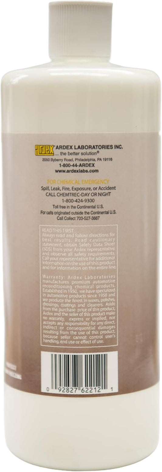 Ardex Leather Perfect Professional Car Detailing Interior Cleaner & Conditioner - Deep Cleaning Formula Restores, Softness - Safe for Auto, Marine & Home Leather Surfaces