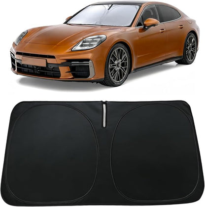 Sun Shade for Audi Q5/SQ5 2009-2017, for Porsche Panamera 2017-2024 | Front Window Sun Visor Protector & Heat Shield, 240T Sunshade Protection Blocks UV Rays, Car Accessories