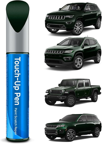 Touch Up Paint Compatible with Jeep Exact Match Touch Up Paint Car Scratch Repair (Forest Green Pearlcoat(PG8/SG8))