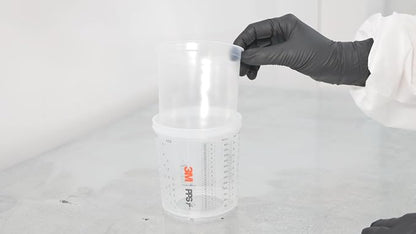 3M PPS 2.0 Spray Gun Cup, Lids and Liners Kit, 26325, Large, 28 Ounces, 125-Micron Filter, Use for Cars, Furniture, House and More, 1 Paint Cup, 50 Disposable Lids and Liners, 32 Sealing Plugs