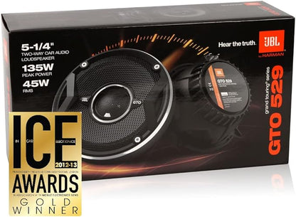 JBL GTO609C 270 Watts 6-1/2" Premium Car Audio Component Stereo Speaker System with Patented Plus One Woofer-Cone Technology