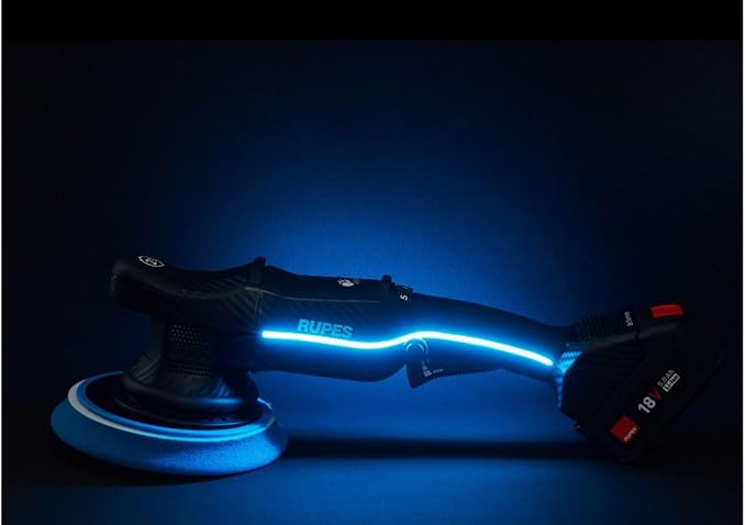 RUPES Bigfoot iBrid Random Orbital Polisher and Bigfoot Mini iBrid Polisher Combo - Advanced 18V Battery System, Optimizes Workflow and Boosts Productivity, Revolutionary Design