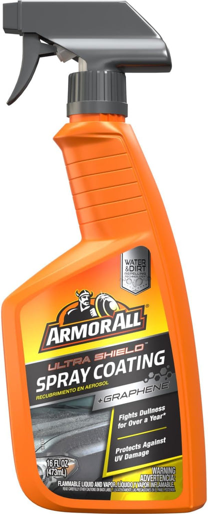 Armor All Ultra Shield Spray Coating + Graphene, 16 fl oz Bottle, Car Paint and UV Protectant Spray
