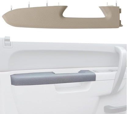 Upgraded Door Armrest Repair Kit Left Driver Side Door Panel Handle Tan Compatible with 2010-2014 Chevy Silverado GMC Sierra 1500 2500HD 3500HD Replaces 22818467