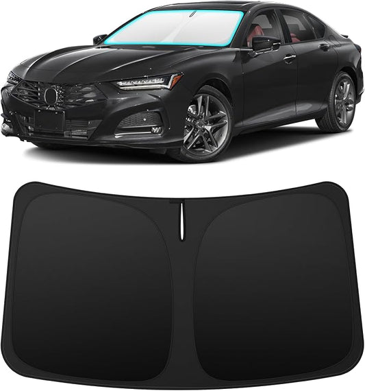 INSAUTO Custom Fit Windshield Sun Shade Accessories for Acura TLX 2021-2026, Foldable Front Window Sunshade, UV & Heat Reflector, Keeps Interior Cool, Includes Storage Bag