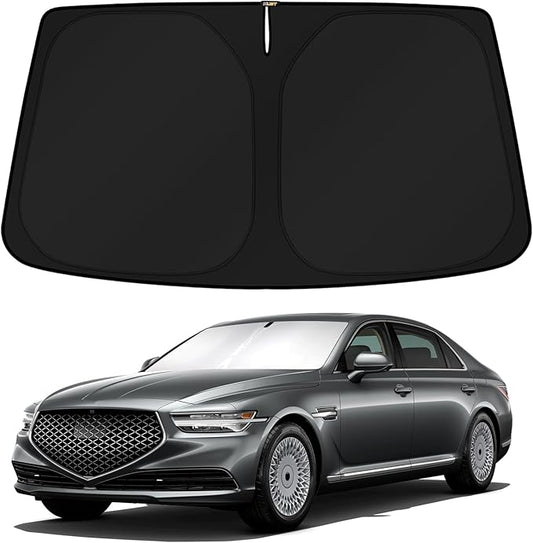KUST Windshield Sun Shade for 2017-2022 Genesis G90 Sedan Accessories Custom Fit Sunshade Sun Visor Protector Foldable Blocks UV Rays Keep Your Car Cooler