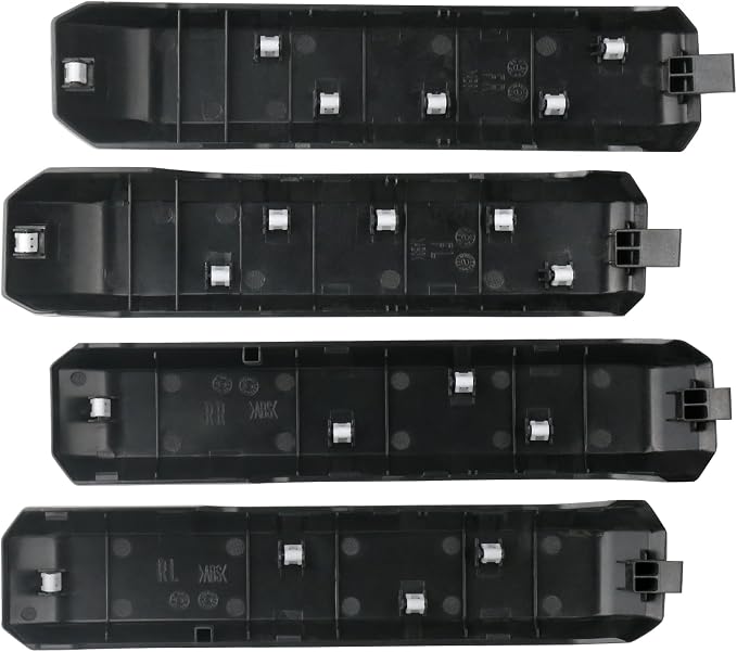 TQPONLY 1 Set Interior Inner Door Handle Cover Trim | Fits 2015-2020 Ford F150 SuperCrew Truck Accessories Replacement | Front and Rear Door Armrest Pull Handle (Light Gray)