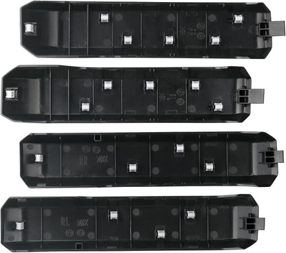 TQPONLY 1 Set Interior Inner Door Handle Cover Trim | Fits 2015-2020 Ford F150 SuperCrew Truck Accessories Replacement | Front and Rear Door Armrest Pull Handle (Light Gray)