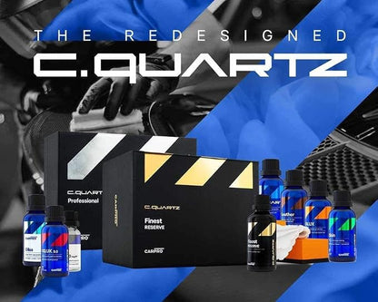 CARPRO CQUARTZ UK 3.0 - Ceramic Coating for Cars, Quartz Based Nanotechnology, Bonds to Paint, Glass, Metal and Plastic - (50ml Kit w/Reload 2.0)