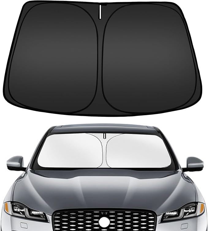 ARISMOTOR Windshield Sun Shade for Jaguar F-Pace 2016-2025 2026, Custom Fit Foldable Front Window Sunshade Sun Visor Protector, Block UV Rays Keep Your Car Cooler