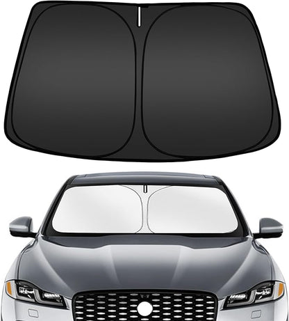 ARISMOTOR Windshield Sun Shade for Jaguar F-Pace 2016-2025 2026, Custom Fit Foldable Front Window Sunshade Sun Visor Protector, Block UV Rays Keep Your Car Cooler