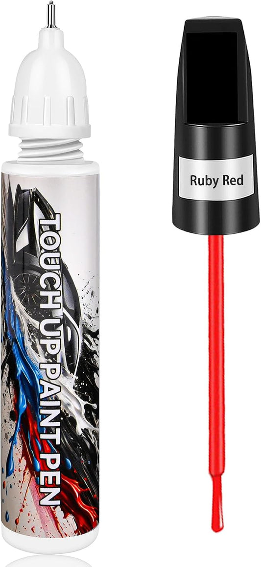 Touch Up Paint for Cars, Ruby Red Car Paint Scratch Repair, Auto Paint Repair Pen, Automotive Scratch Remover, Professional Seamless Coverage, Color Accurate, Long lasting Adhension, Fast Drying