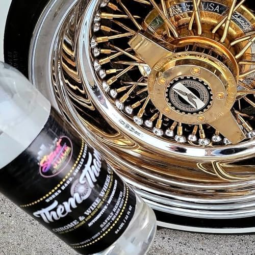 Them Thangz TT-1 Street Juice Products Chrome & Wire Wheel Cleaner Safe for Chrome, Gold, & Powdercoated Wheels Perfect for Cars, Trucks, & Motorcycles - 128 fl oz