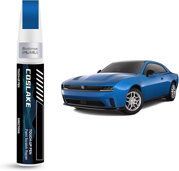 Car Touch Up Paint(Bludicrous(PBJ/MBJ)) for Dodge, Car Paint Scratch Repair Kit, Quick & Easy Solution to Repair, Scratch Remover Pen with 2PCS Disposable Micro Applicators