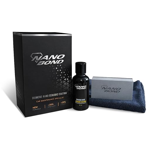 Nano Bond Ceramic Coating for Cars - 80% SiO2 Formula, Hydrophobic Paint Protection, UV & Corrosion Resistant for Glass, Wheels & Plastic, Easy Application, Car Detailing Kit, 30ml