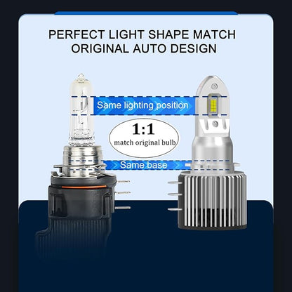 LED Headlight Bulbs 90W 9000LM 6000K Car Specific Adapters Fit for 2012-2018 Volkswagen Golf Passat GTI Tiguan High Beam Headlamp DRL Lights Plug and Play High Beam Led Headlight Bulbs White