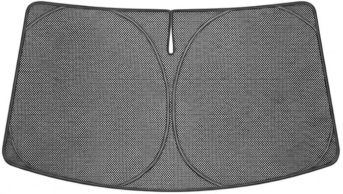 Proadsy Windshield Sun Shade Custom Fit Lucid Air 2022-2026 Ice Crystal Black Front Window Sunshade UV and Heat Blocker Foldable Visor Keeps Car Cooler for Summer Parking and Daily Use