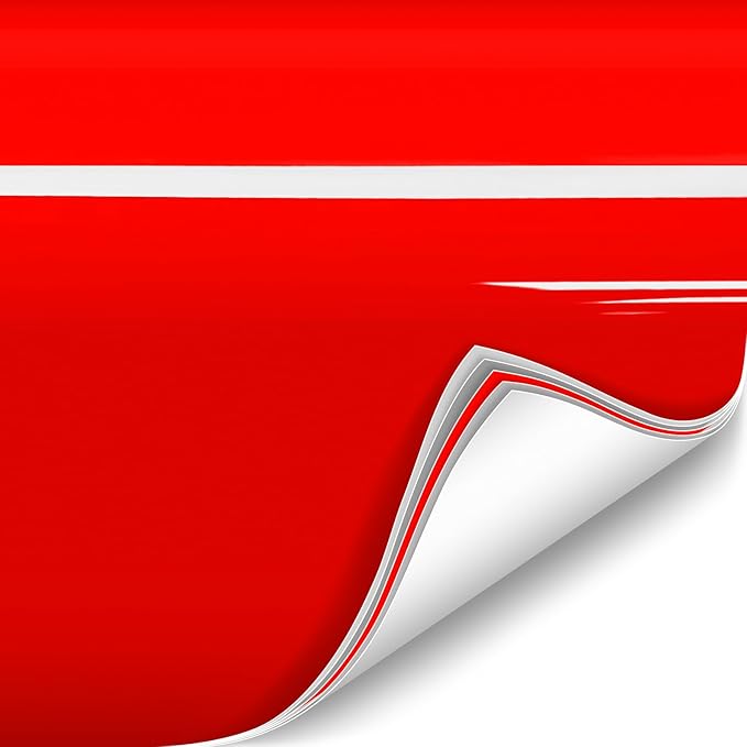 ColorFusion PPF by VViViD, Gloss Dragon Fire Red Dry Apply PPF Vinyl Car Wrap Roll 60ft x 5ft