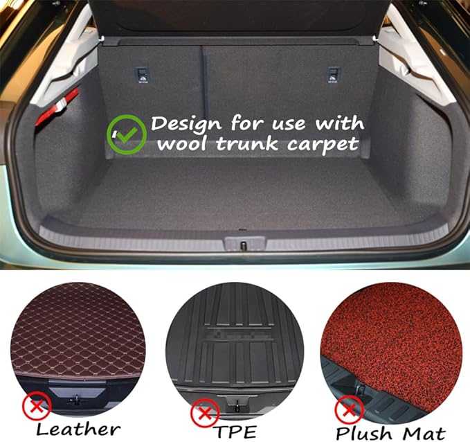 Fun&H Car Trunk Organizer Blocks, Hook & Loop Trunk Cargo Blocks, Trunk Divider to Hold Cargo in Place, Available to Wool Carpet for Car Truck SUV Van (3.9'')