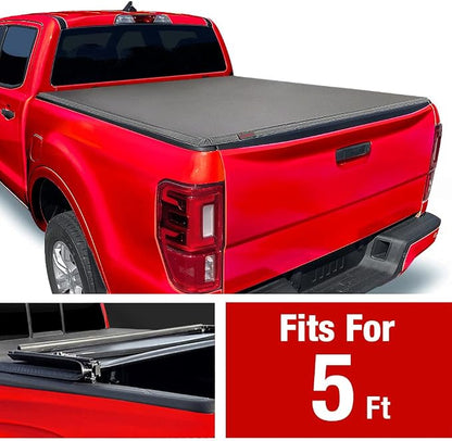 MaxMate Soft Tri-fold Truck Bed Tonneau Cover Compatible with 2024-2025 Ford Ranger | 5' (61") Bed | TCF371205
