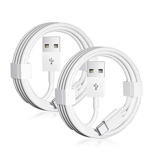 2-Pack 1.5FT Short Car Carplay Cable for iPhone 17 15 16 /Air/ Pro Max, USB A to USB C for Carplay for iPhone USB Cord, Car Charger for iPhone 17 Air Charging Cable, iPad Pro, iPad Car Charger Cord